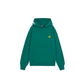 BARROW FELPA CON CAPPUCCIO ICON GREEN
