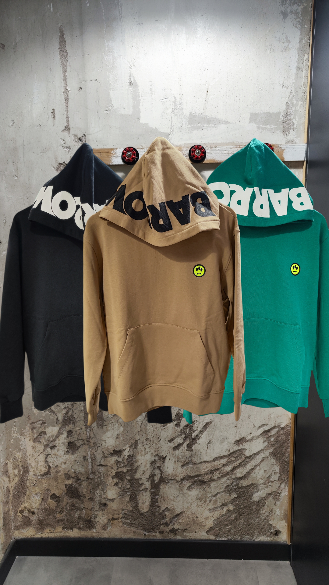 BARROW FELPA CON CAPPUCCIO ICON TAN