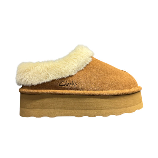 CLARKS PLATFORM CHESTNUT