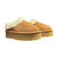 CLARKS PLATFORM CHESTNUT