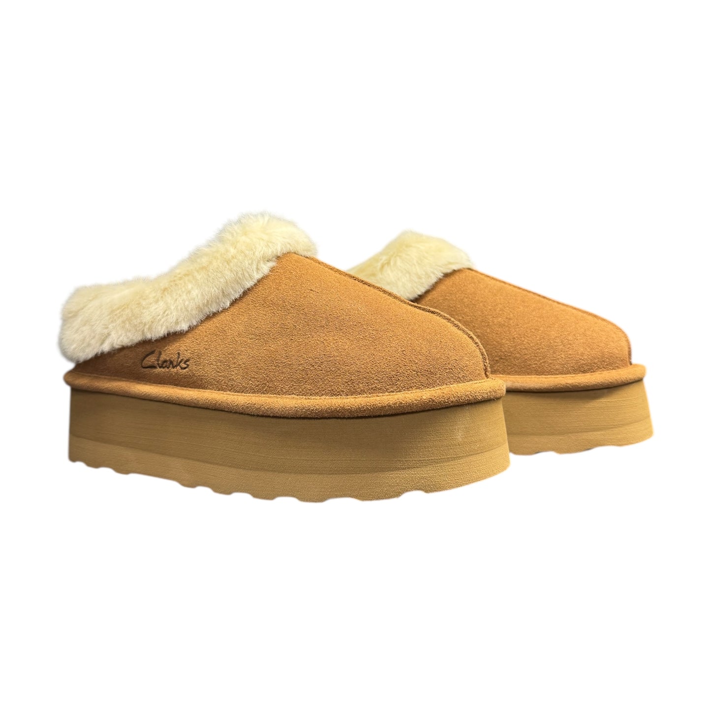 CLARKS PLATFORM CHESTNUT