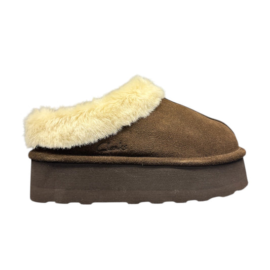CLARKS PLATFORM BROWN