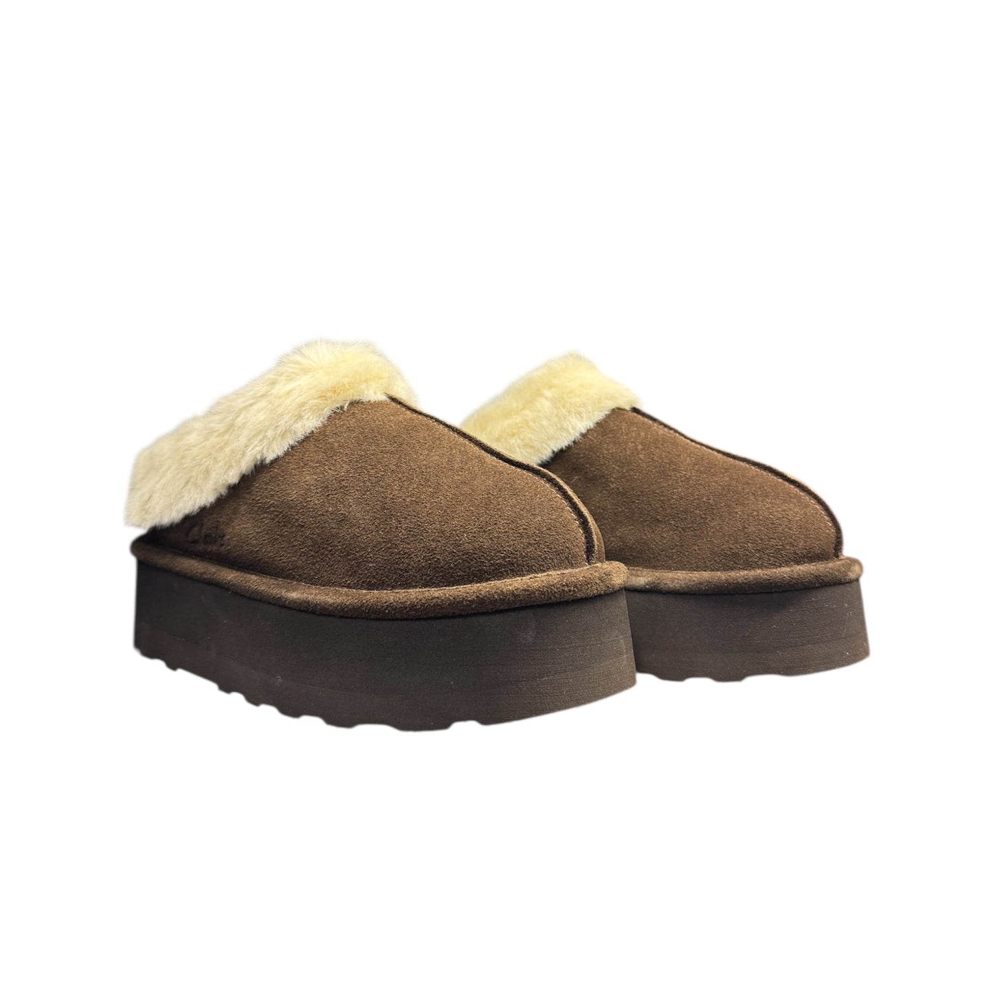 CLARKS PLATFORM BROWN